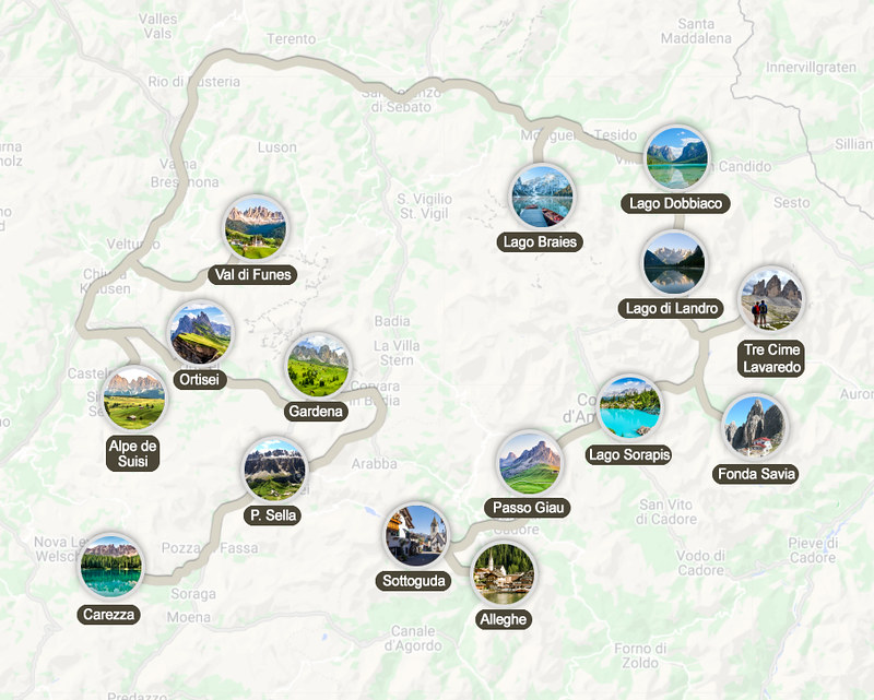 Mapa de la ruta
